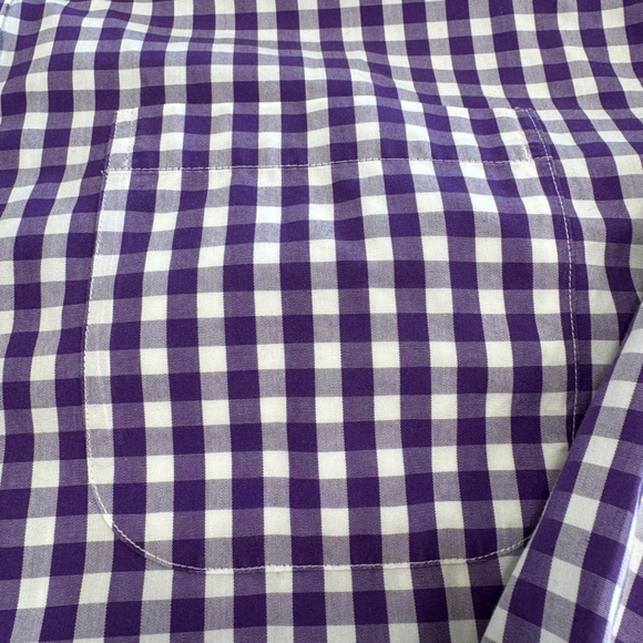 Brooks Brothers Shirt Mens Medium Button Down Purple And Red Check Lot of 2 - Picture 11 of 13